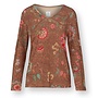Trice Long Sleeve Top Mumbai Morning Brown