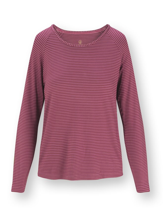 Tina Long Sleeve Top Little Sumo Stripe Pink