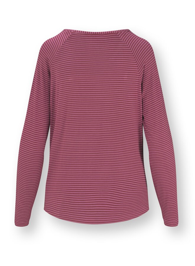 Tina Long Sleeve Top Little Sumo Stripe Pink