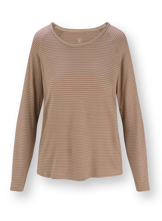 Tina Long Sleeve Top Little Sumo Stripe Sand