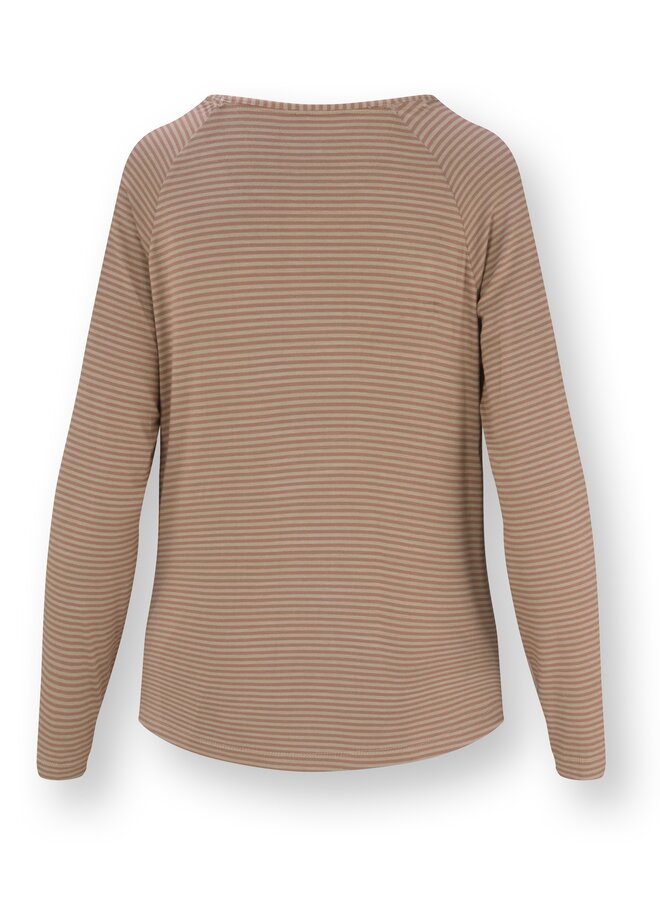 Tina Long Sleeve Top Little Sumo Stripe Sand