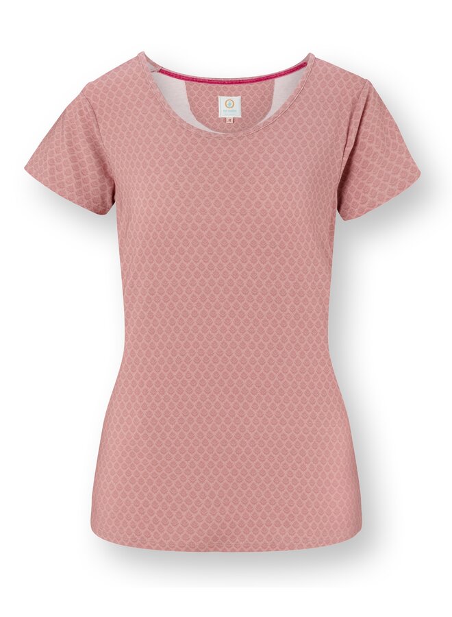 Tilly Short Sleeve Top Thousand Leaves Pink