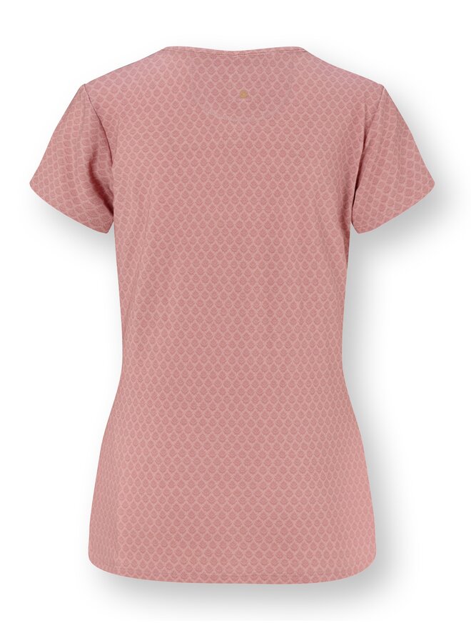 Tilly Short Sleeve Top Thousand Leaves Pink