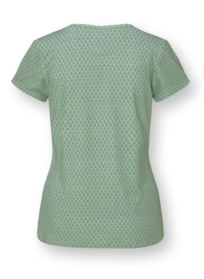 Tilly Short Sleeve Top Thousand Leaves Green