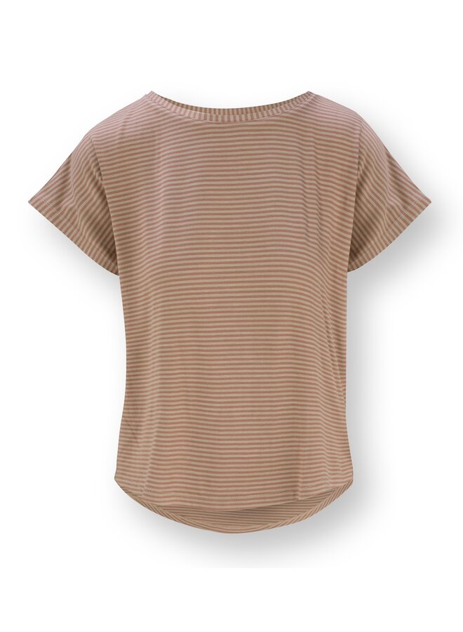 Tatum Short Sleeve Top Little Sumo Stripe Sand