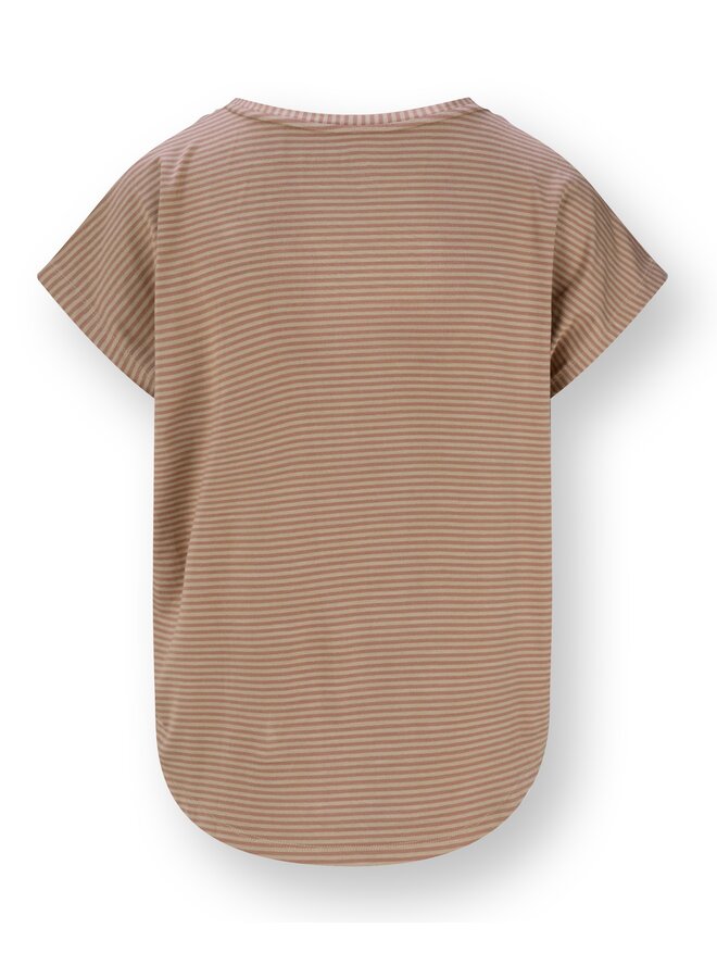 Tatum Short Sleeve Top Little Sumo Stripe Sand