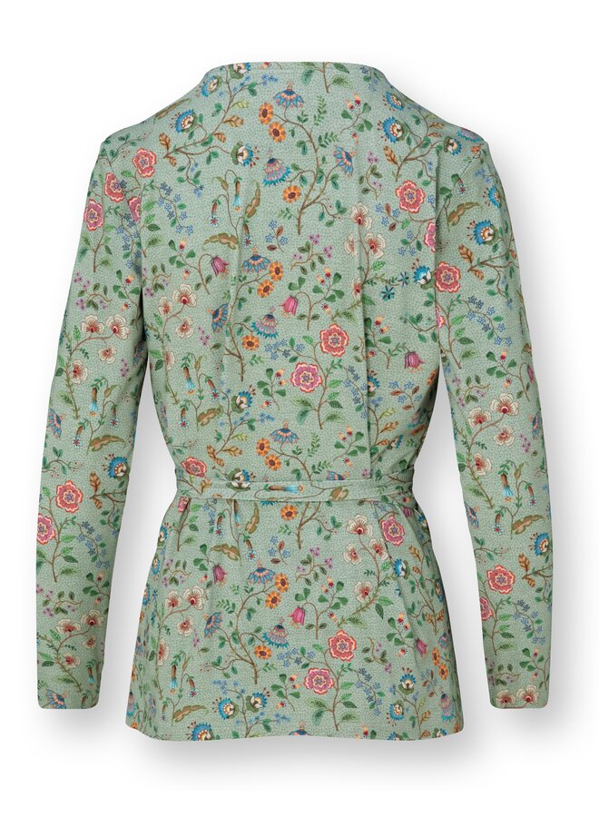 Teagan Vest Long Sleeve Flora Bangalore Green