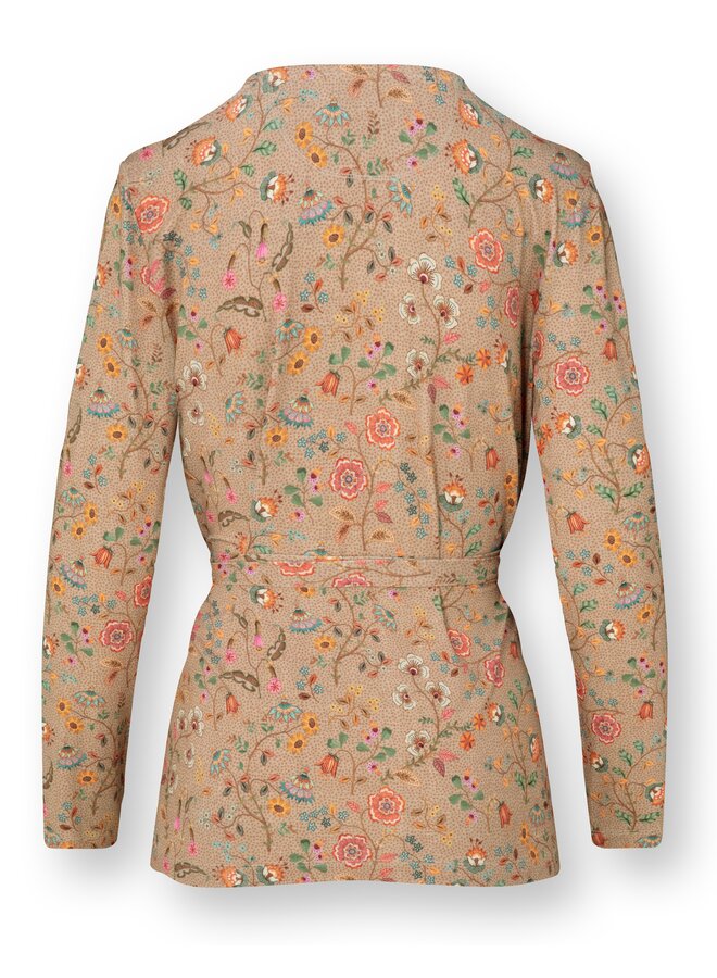 Teagan Vest Long Sleeve Flora Bangalore Sand