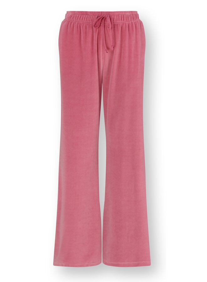 Britta Long Trousers Velvet Pink
