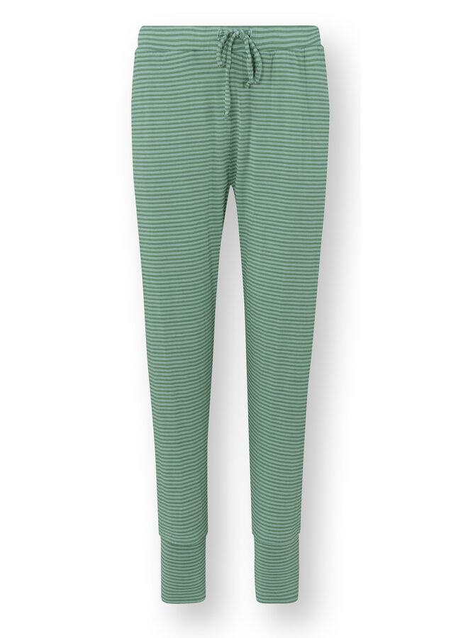 Bobien Long Trousers Little Sumo Stripe Green