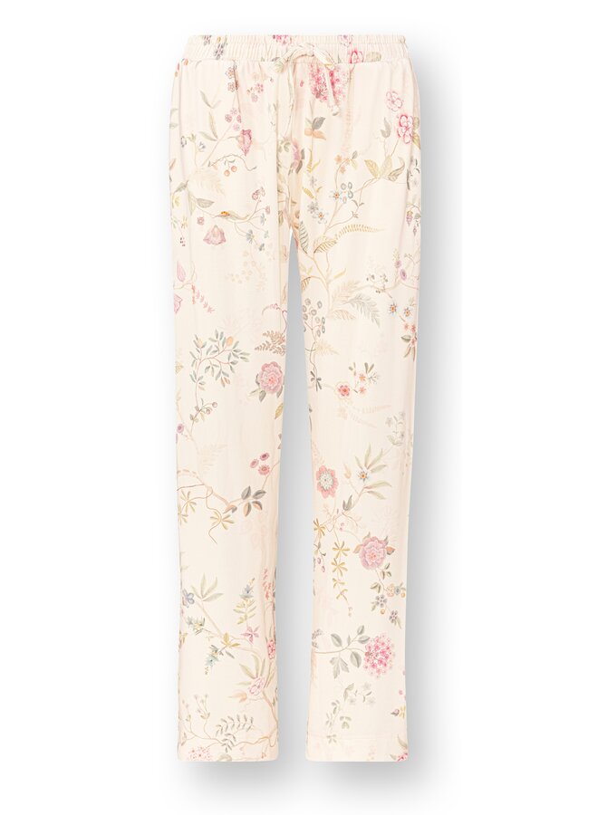 Belin Long Trousers Bodhi Flower Offwhite