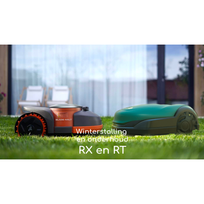 Robomow winterstalling en onderhoud RX en RT