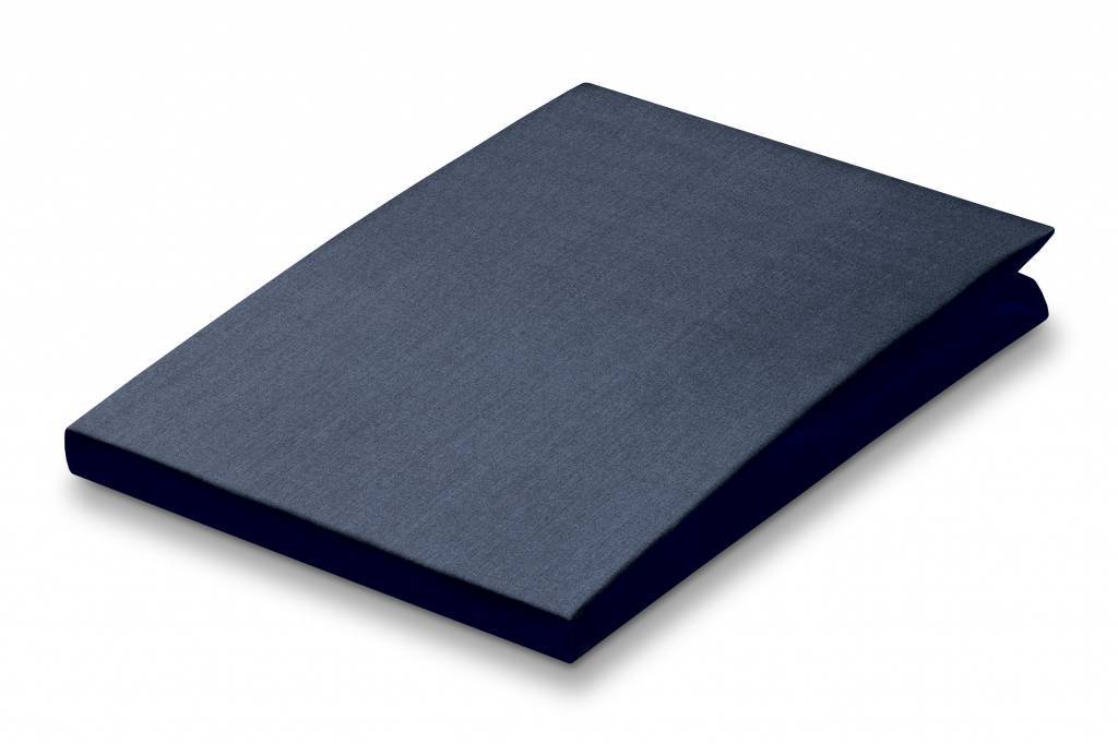 Drap-housse Vandyck PERCALE bleu marine