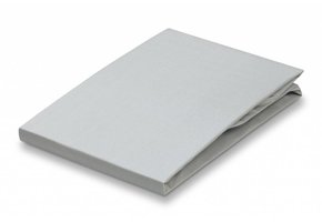 Drap-housse en percale gris argenté