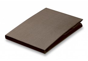 Drap-housse en percale taupe