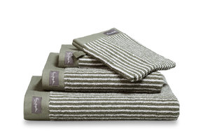 Serviette HOME Petit Ligne Olive