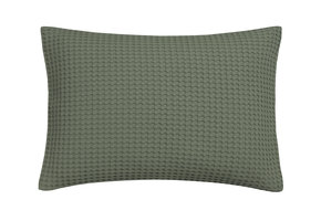 HOME Pique kussensloop Earth Green 40x55 cm