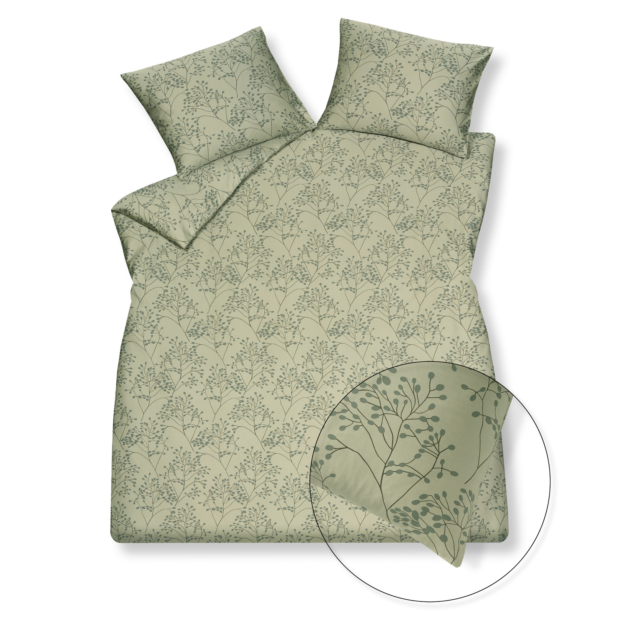 Dekbedovertrek PURE 51 Light Olive 200x220 cm (satijnkatoen) PRSA20251
