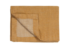 PURE 52 plaid/sprei 160x250 cm Sandy Gold (linnen)