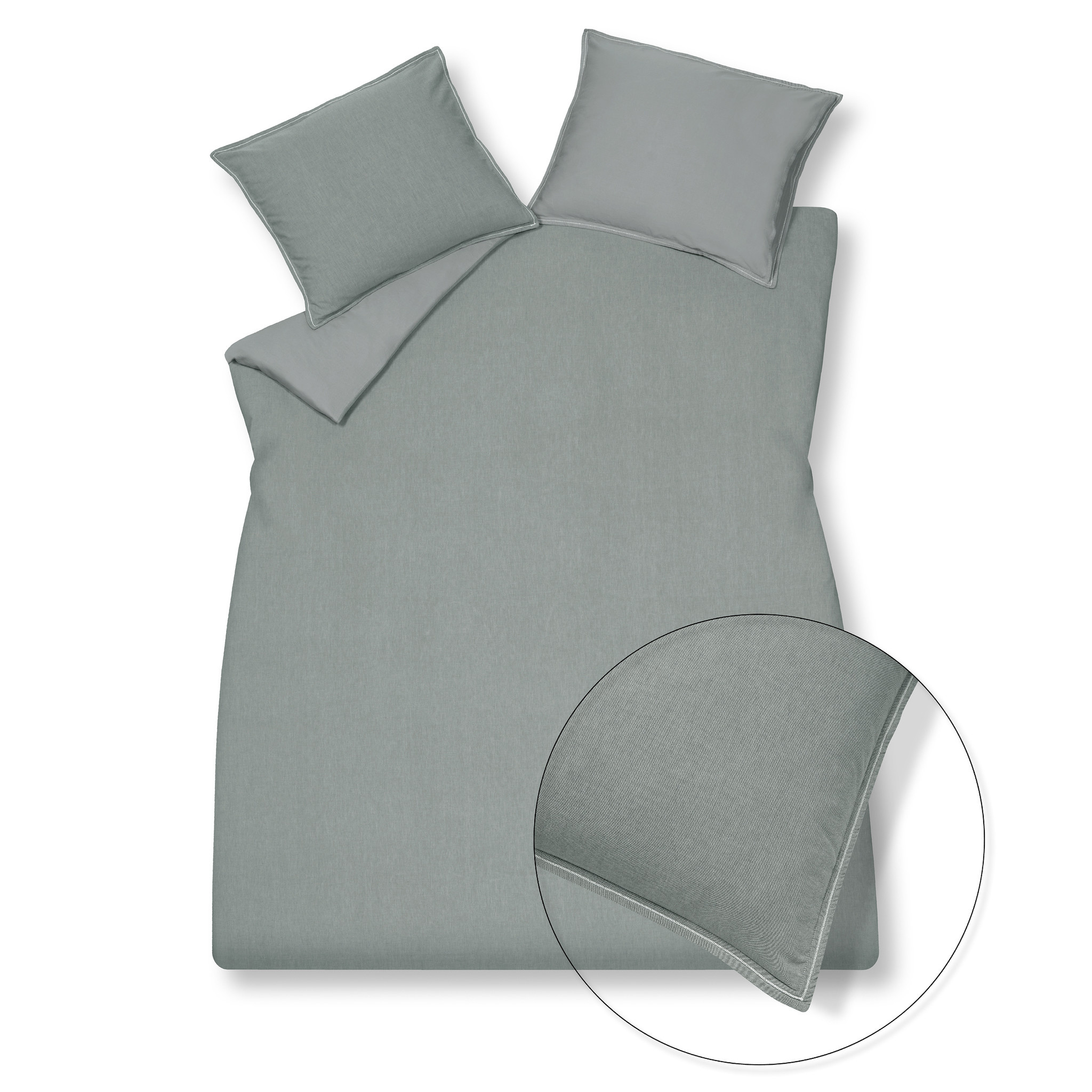 Duvet cover PURE 47 Steelgrey 140x220 cm (chambray cotton) PRSA20247