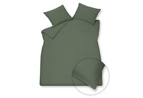 WASHED COTTON kussensloop 60x70 cm Earth Green (katoen)