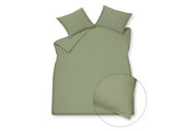 Housse de couette COTON LAVÉ 200x220 cm Smoke Green (coton)