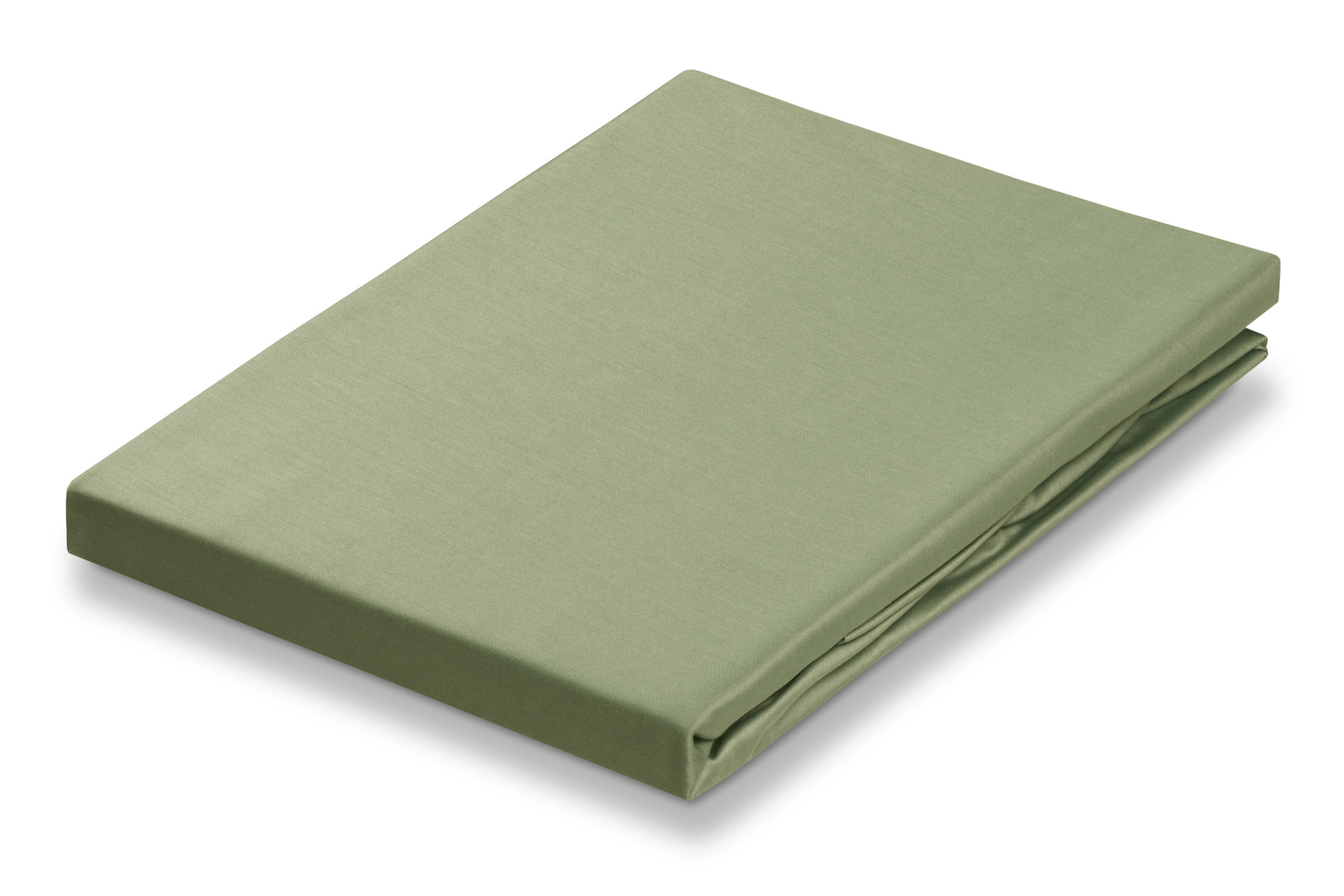 Fitted Sheet Satin Soft Light Olive