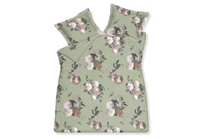 Dekbedovertrek ELEGANT Smoke Green 140x220 cm (satijnkatoen)