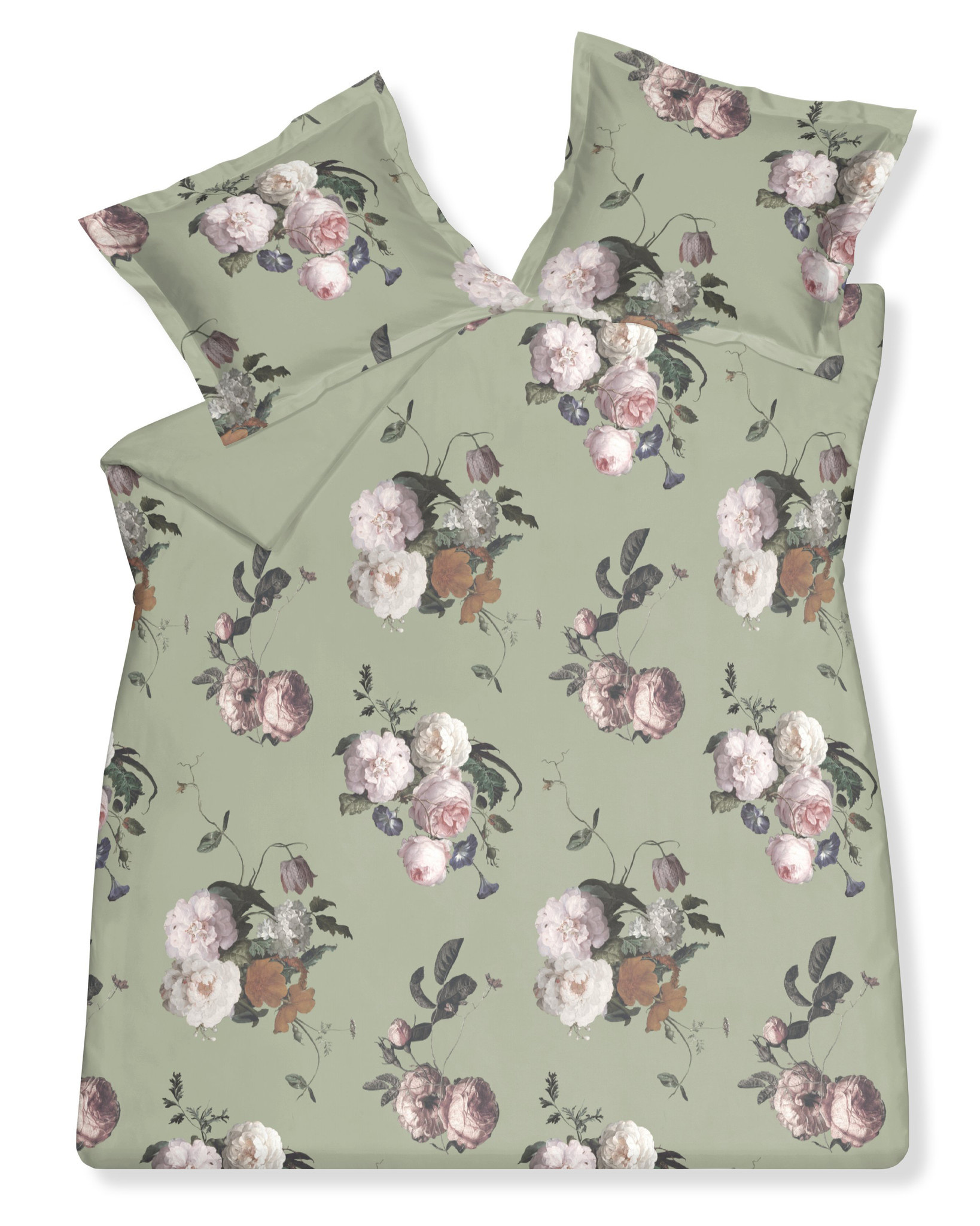 Housse de couette ELEGANT Smoke Green 140x220 cm (satiné) SAM321101