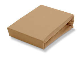 Drap-housse surmatelas JERSEY SOFT Caramel
