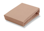 JERSEY SUPREME topper fitted sheet Praline