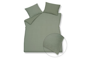 Dekbedovertrek PURITY 79 Smoke Green 140x220 cm (linnen / katoen)