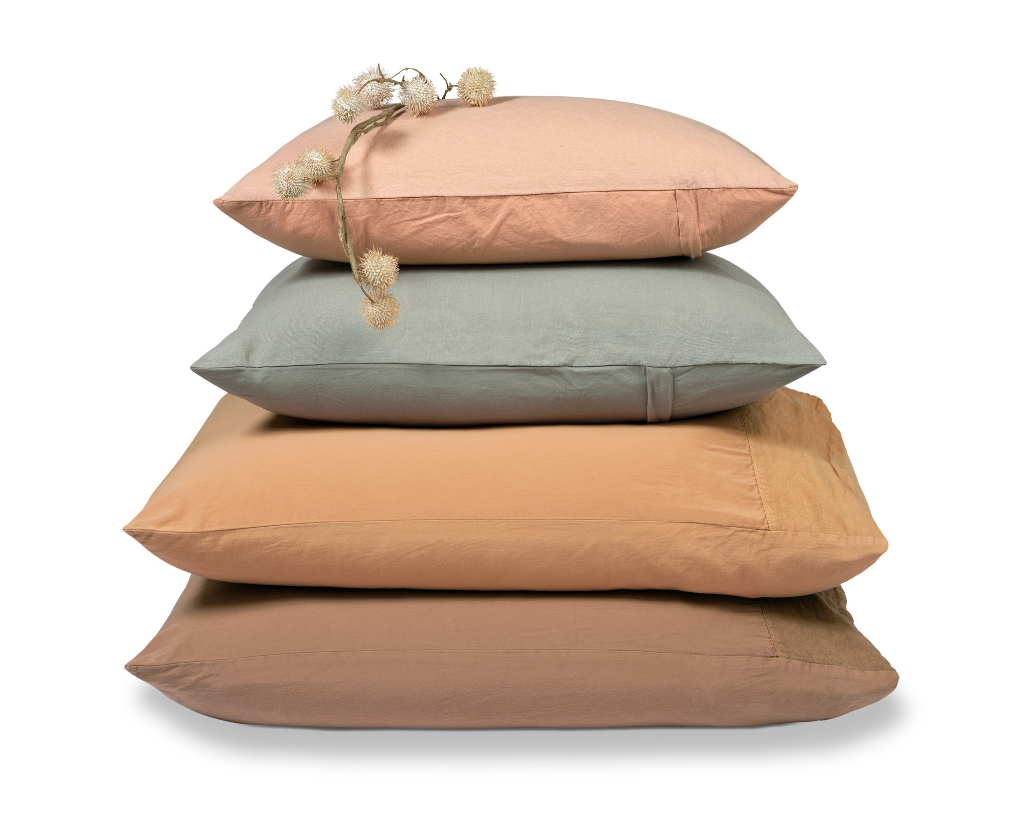 Duvet cover PURITY 79 Smoke Green 200x220 cm (linen / cotton) PUCO16179