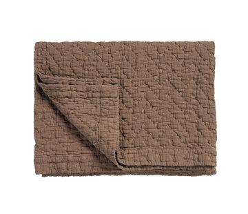 Vandyck PURE 10 throw/bedspread 260x260 cm Brownie (cotton)