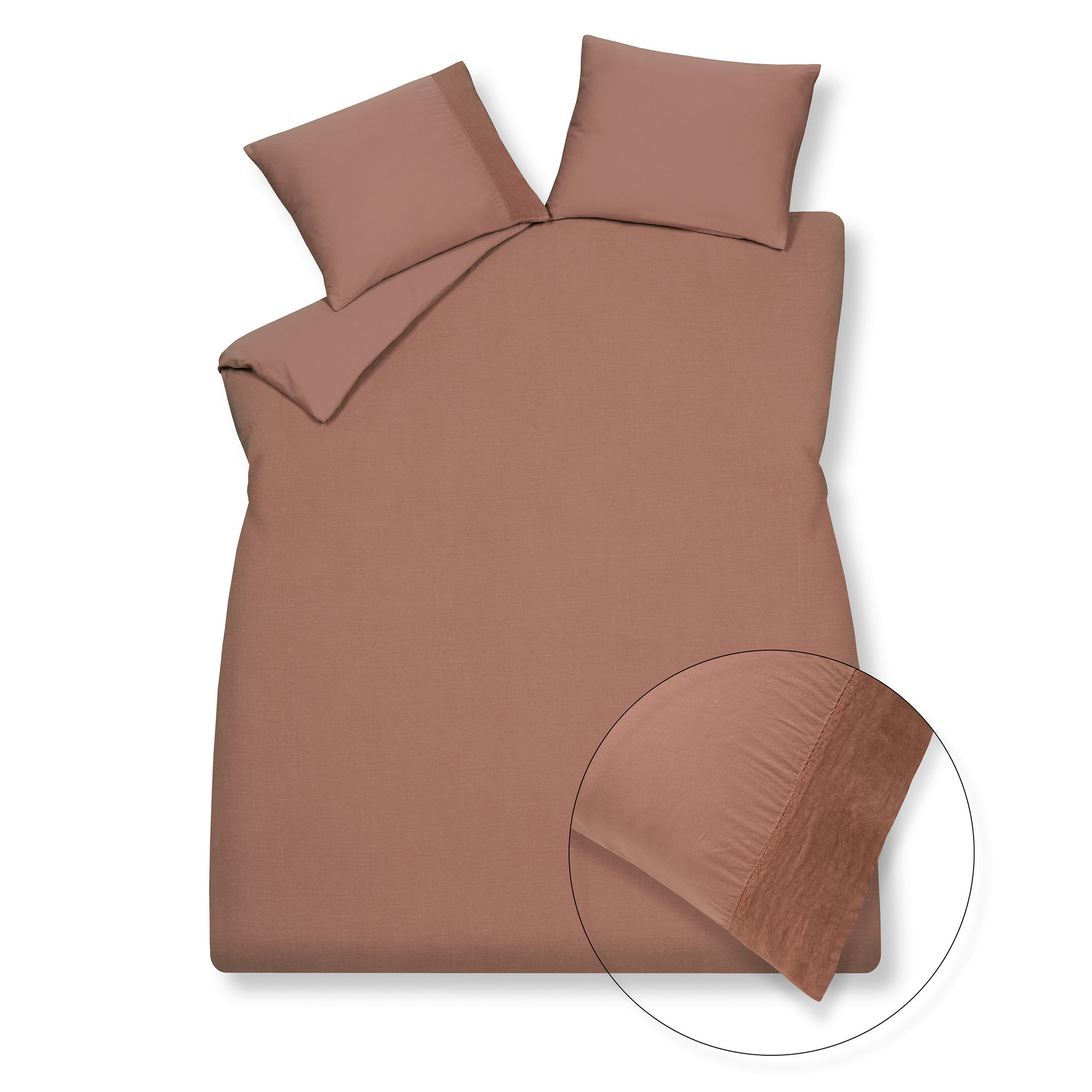 Dekbedovertrek PURE 07 Toffee 140x220 cm (linnen / satijnkatoen) PRSA17207