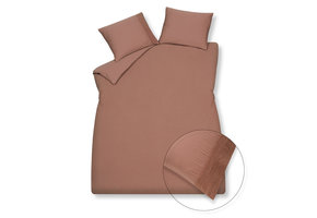 Duvet cover PURE 07 Toffee 240x220 cm (linen / satin cotton)