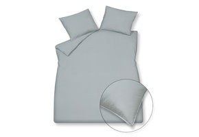 WASHED COTTON kussensloop 60x70 cm Pearl Blue (katoen)