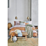 WASHED COTTON dekbedovertrek 200x220 cm Pearl Blue (katoen) CLLA20201