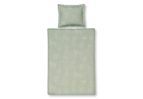 Duvet cover ANIMAL KIDS Pale Olive 140x220 cm (cotton)