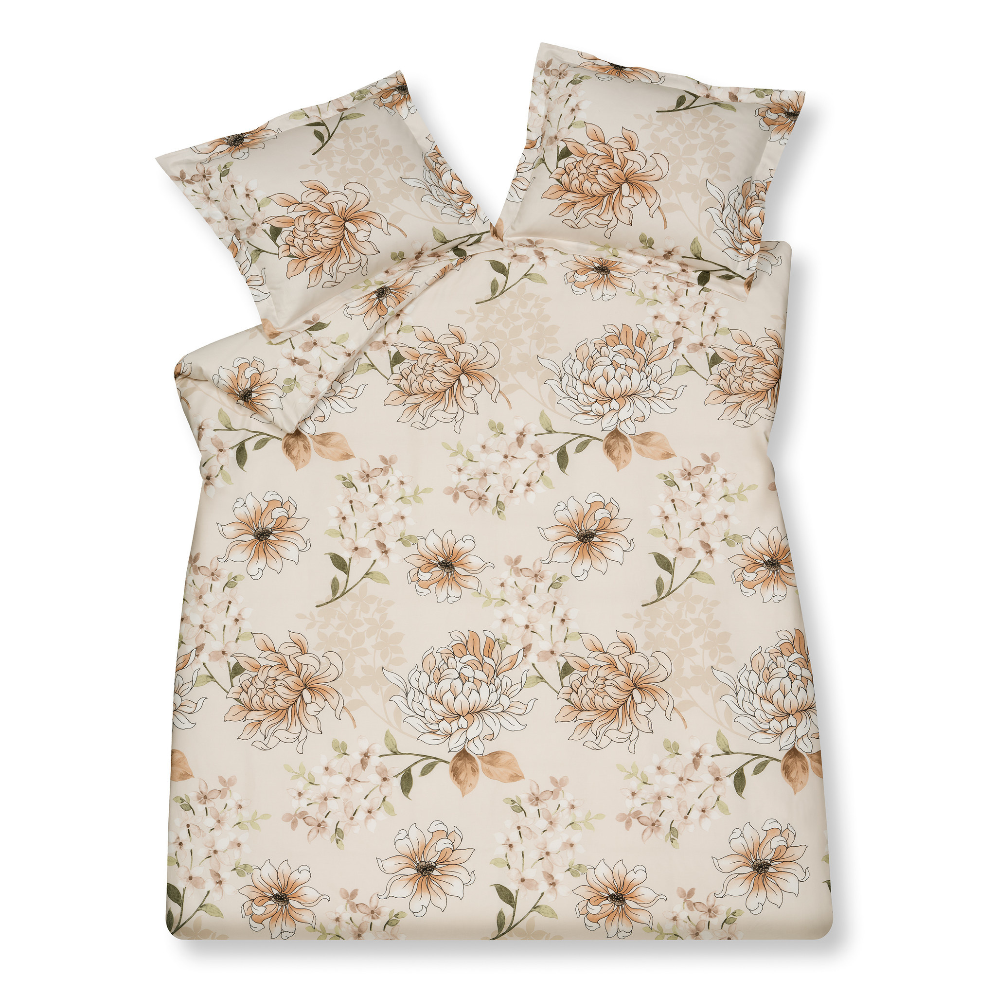 Housse de couette CHEERFUL Cream Tan 200x220 cm (satin) SABR22105