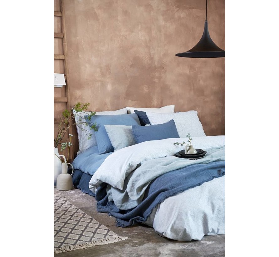 PURE 11 bedspread / pillow cover Faded Denim-184 (cotton / linen) PRSA18111