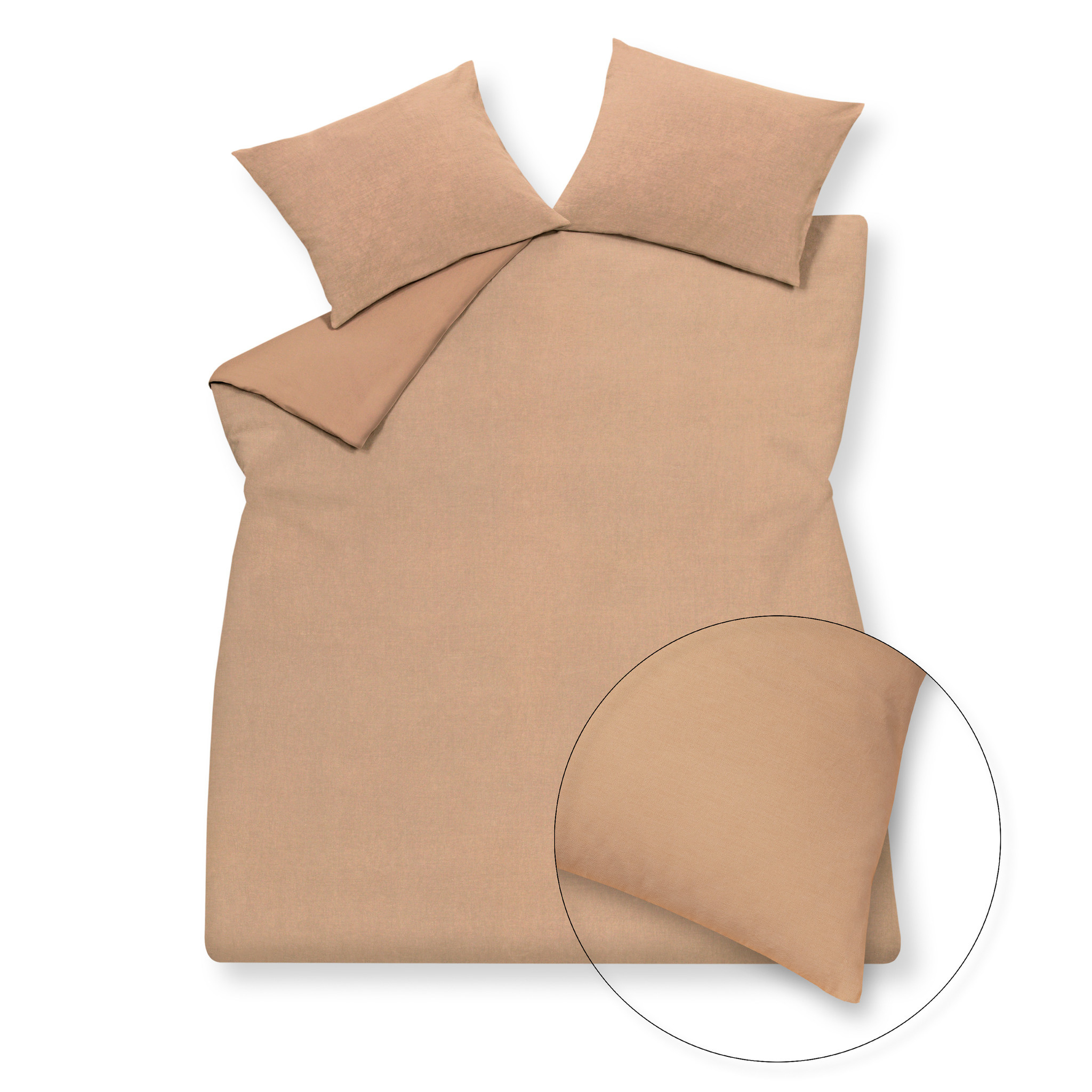 Duvet cover PURITY 79 Praline 240x220 cm (linen / cotton) PUCO16179