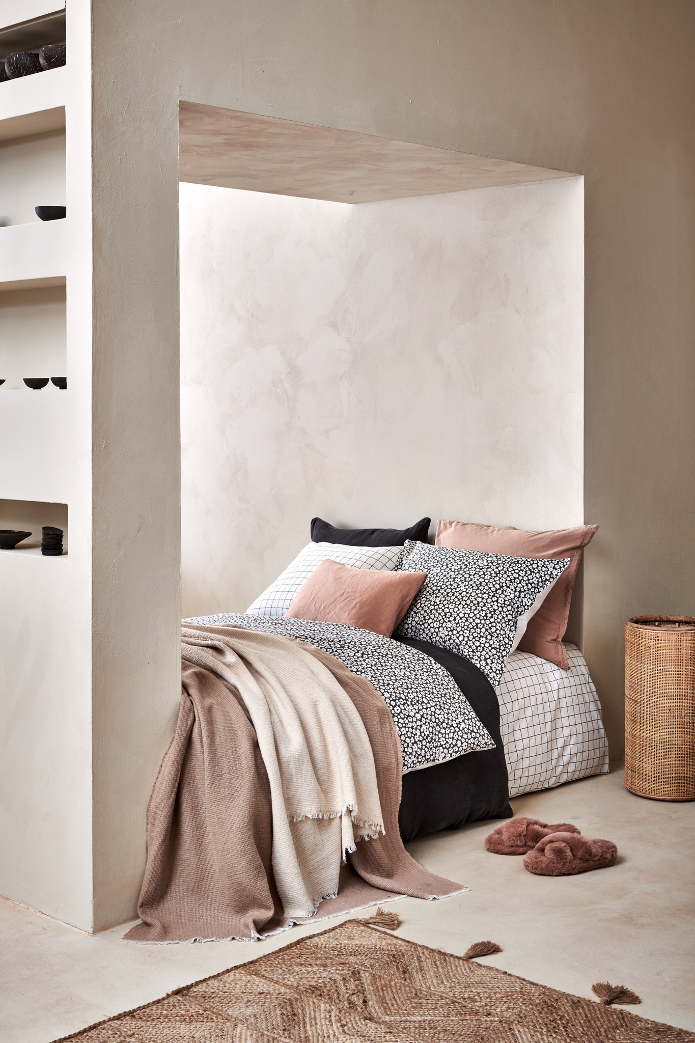 Dekbedovertrek PURITY 79 Praline 240x220 cm (linnen / katoen) PUCO16179