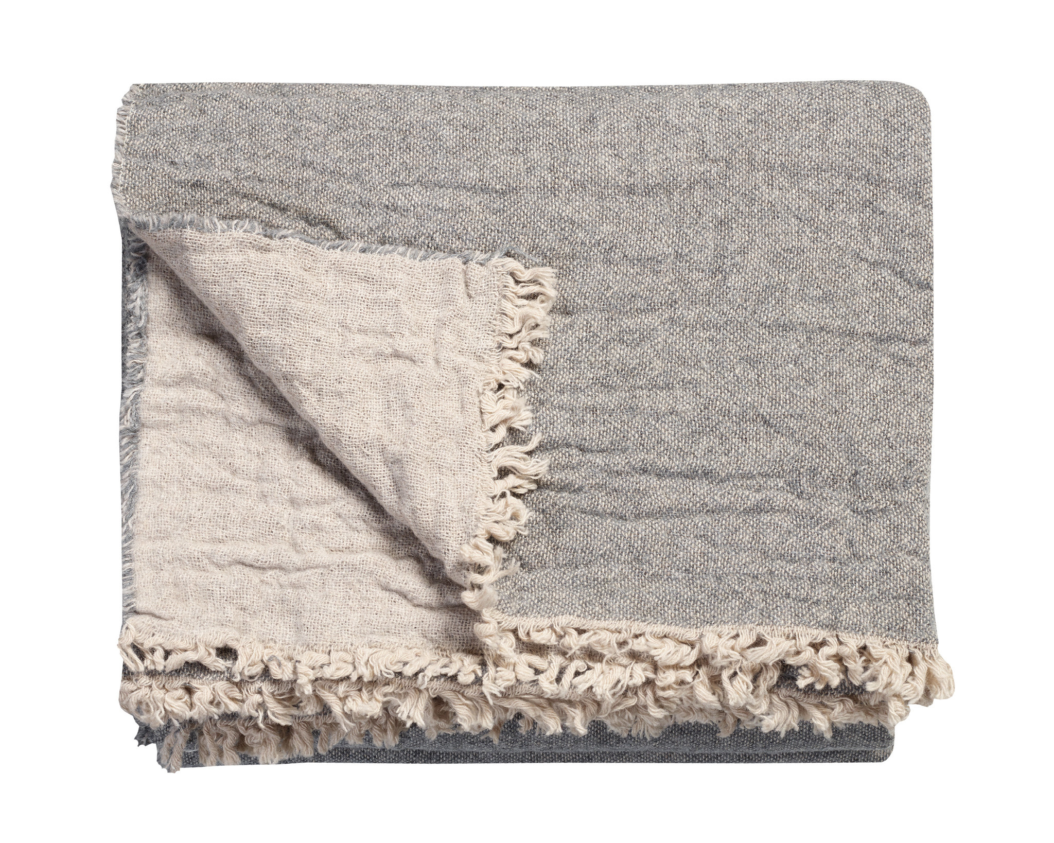 HOME 81 throw 130x220 cm grey/sand (HCLO18281)