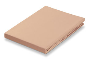Satin Soft Praline Fitted Sheet