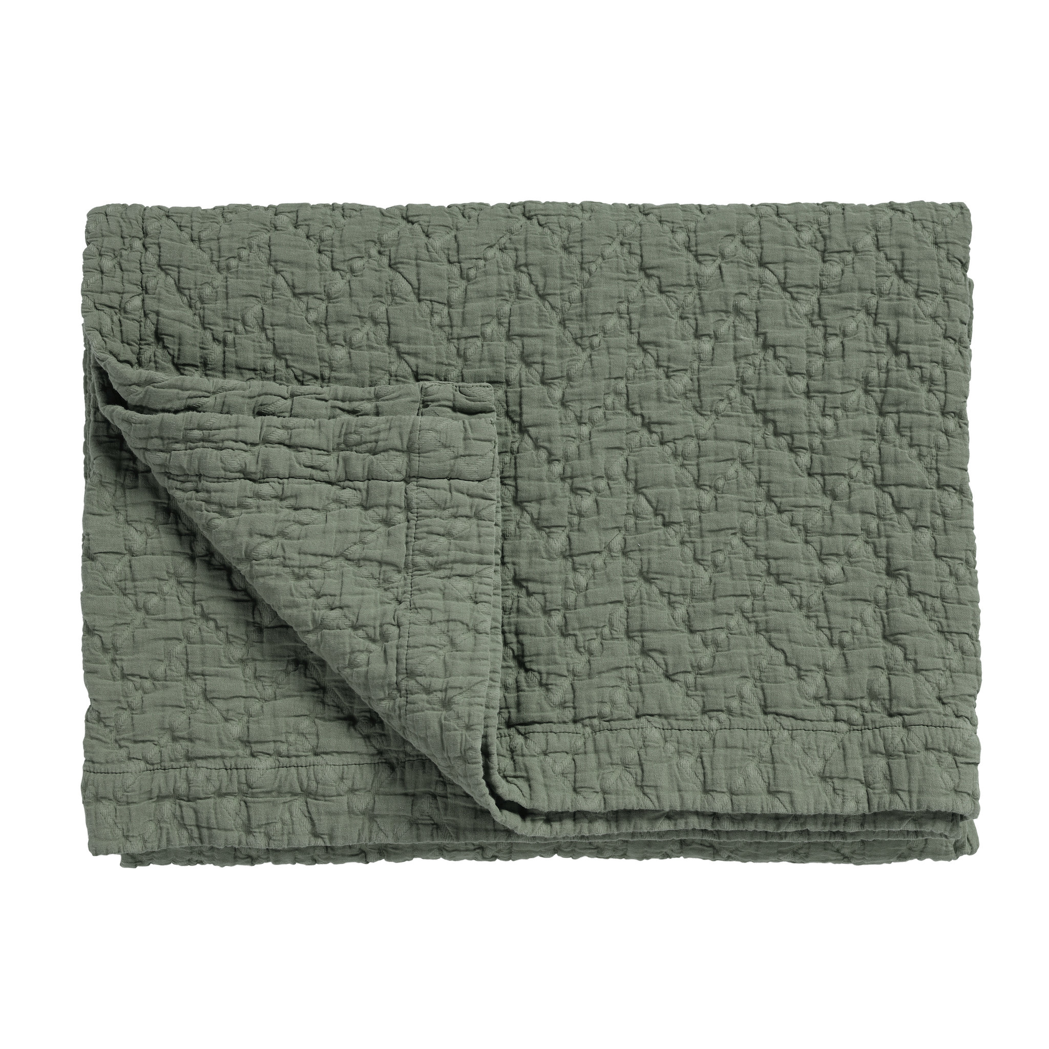 Vandyck PURE 10 bedspread Sage Green 260x260 cm