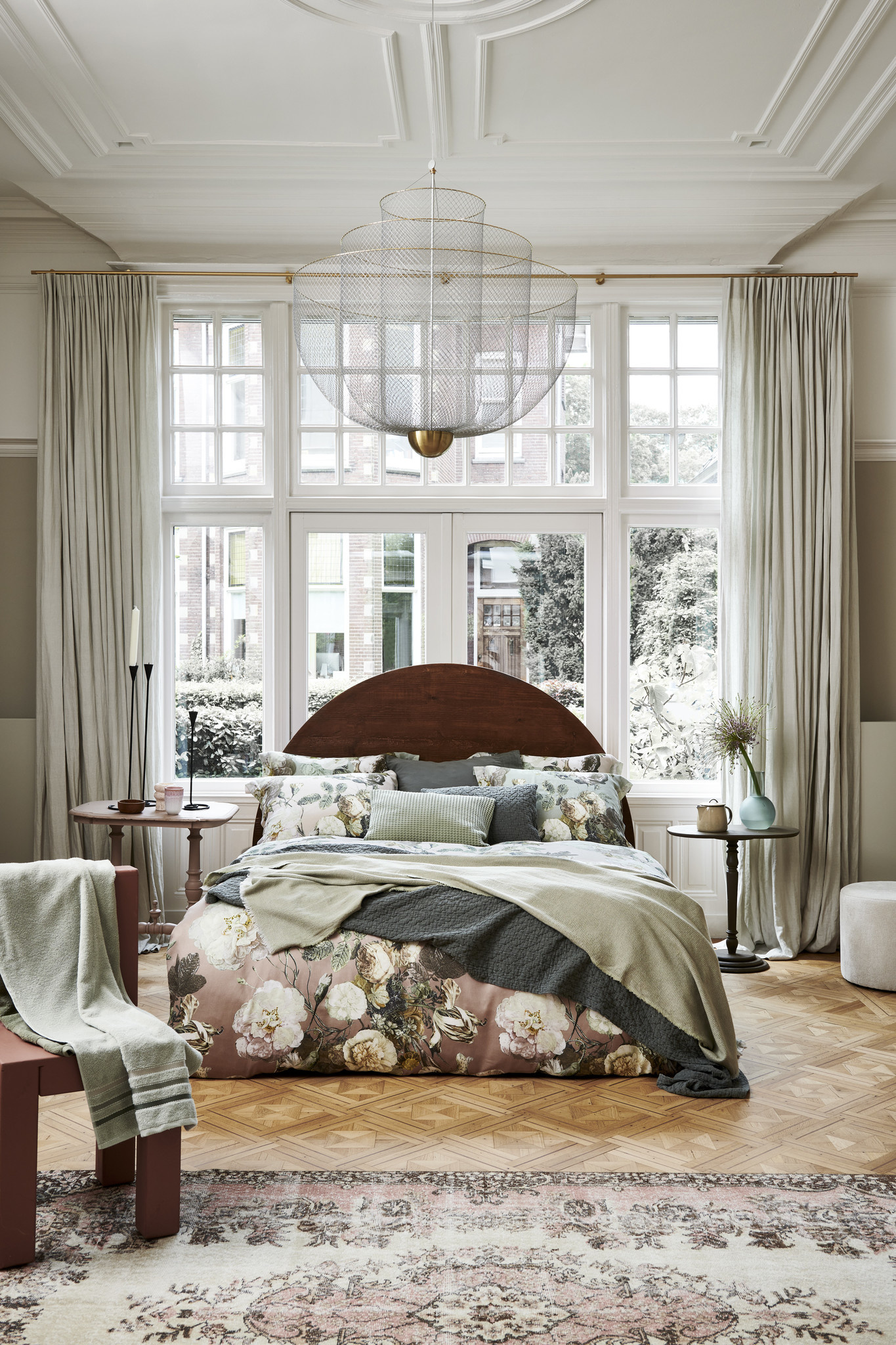 Vandyck PURE 10 bedspread Sage Green 260x260 cm