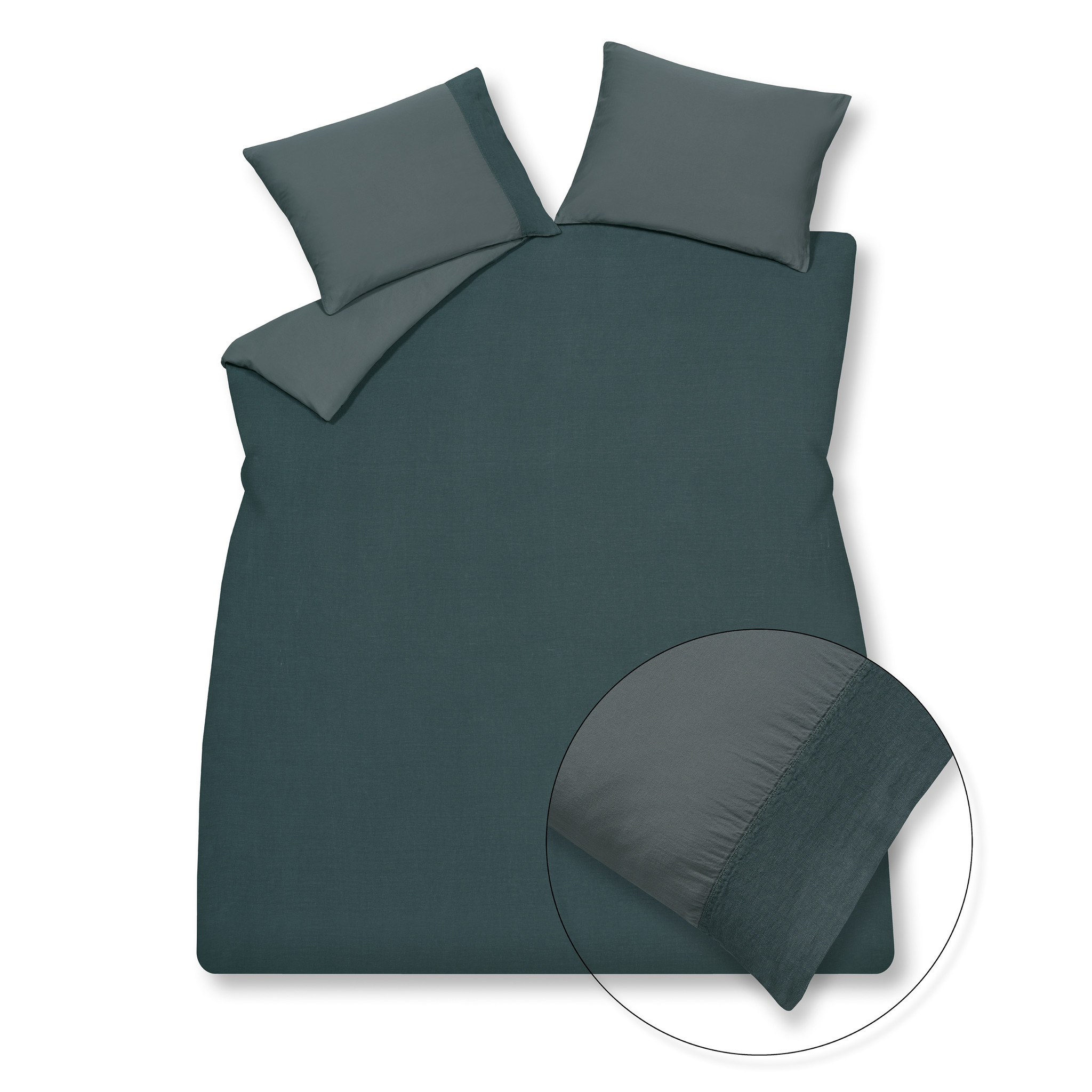 Pillowcase PURE 07 Oceanview 60x70 cm (linen / satin cotton) PRSA17207