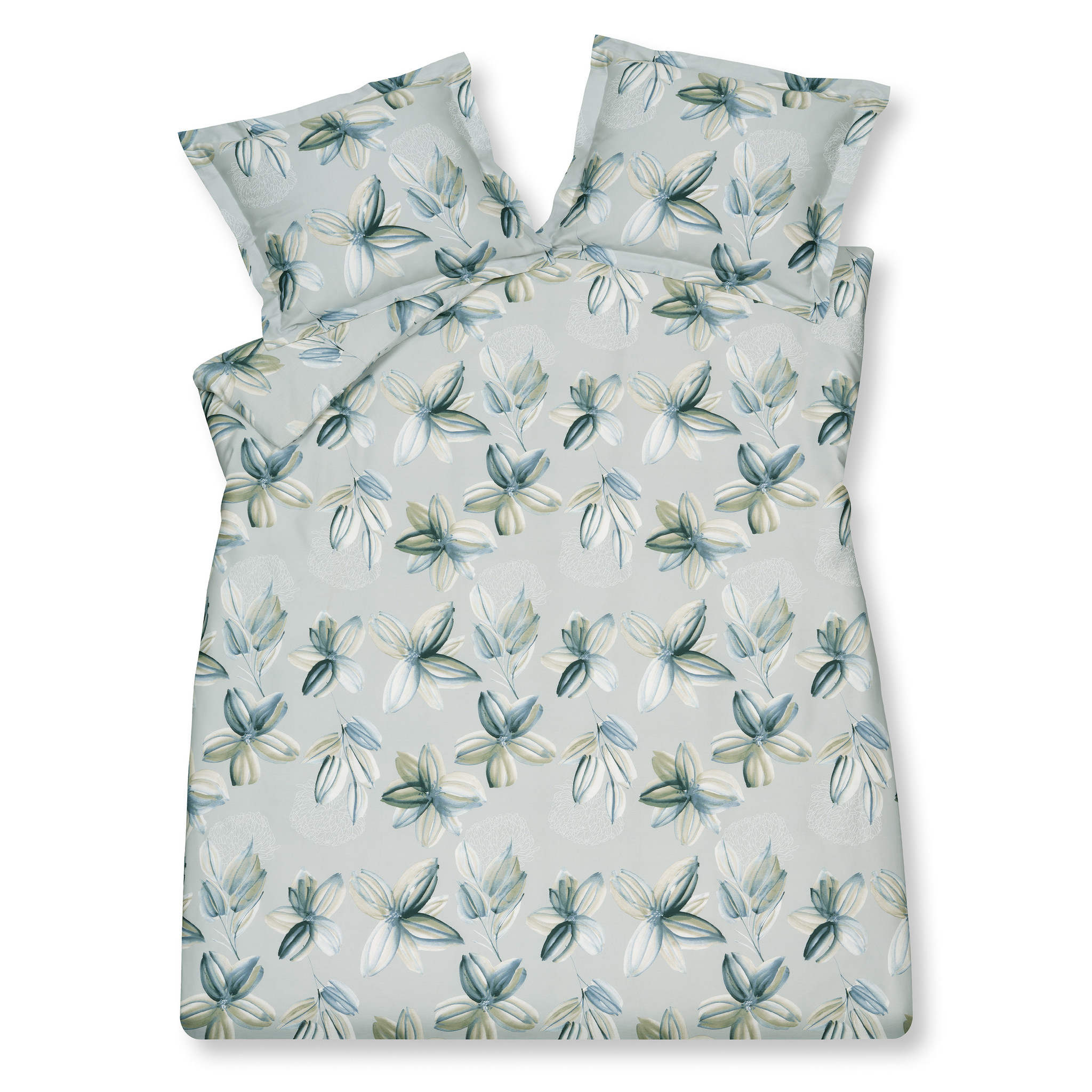 Dekbedovertrek FLOWER PARTY Pearl Blue 200x220 cm (SABB22216)