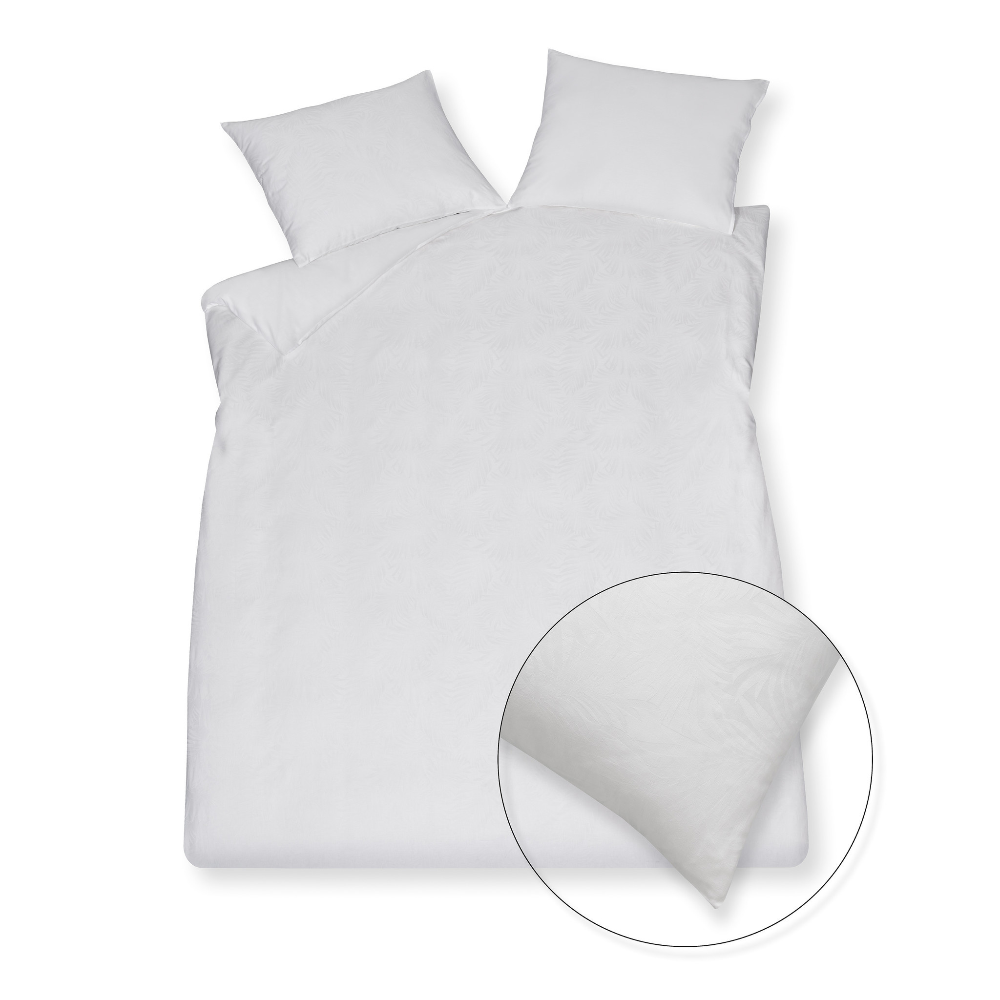 Housse de couette PURITY Florence Blanc 140x220 cm (PUSA22201)